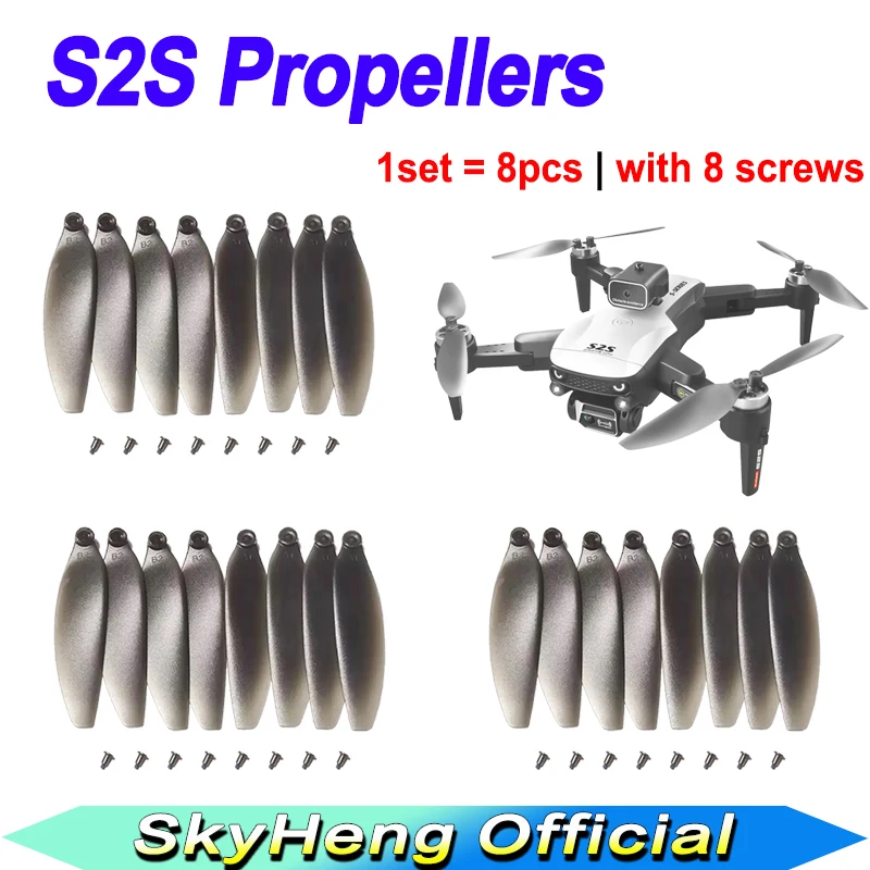 8Pcs LSRC Original S2S Propellers For S2S Drone Spare Paddles Replacement Blade Accessories Parts