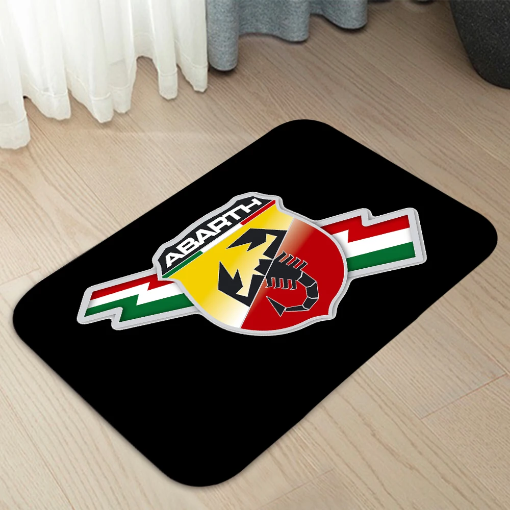 Abarth Themed Entrance Doormat – Modern Home & Bathroom Decor Rug
