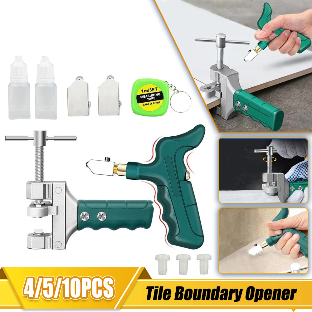 Glass Cutter Glass Cutting Tools Tile Glass Multifunction Cutter Set Ceramic Floor Porcelain Cutter Ceramic Cutting Scratcher