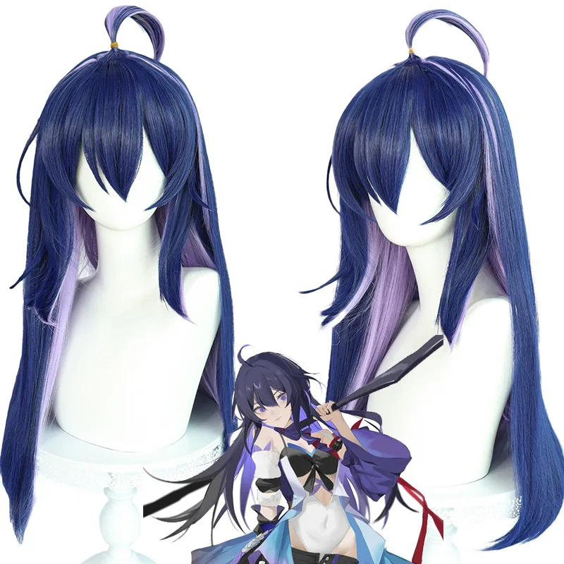 

Seele Wig Game Honkai: Star Rail Cosplay Wig Women Blue Purple Long Hair Seele Cosplay Star Rail 63CM Heat Resistant Synthetic
