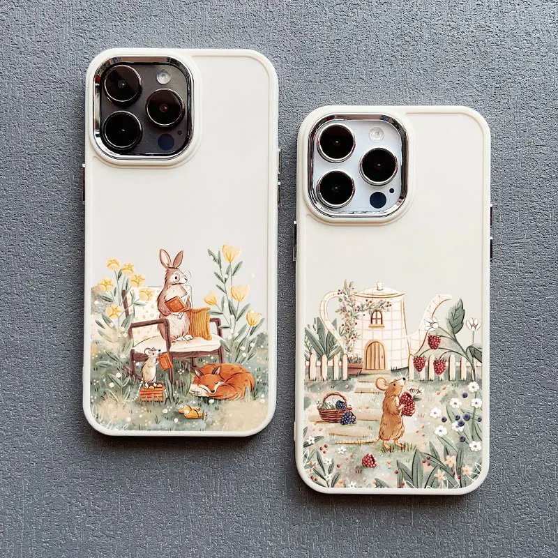Cartoon Tier Freizeit Silikon Telefon Fall Für iPhone XR XS X 16 11 12 13 14 15 Pro max 7 8 15 Plus SE2 Stoßfest Abdeckungen – Detail 13