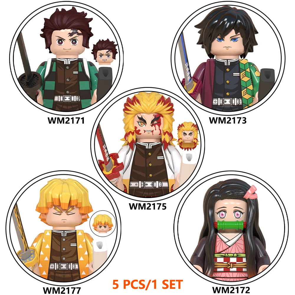 Demon Slayer Anime Series Kid's toy Assembly Building Block Kamado Nezuko  Kamado Tanjirou Agatsuma Zenitsu Hashibira Inosuke - AliExpress