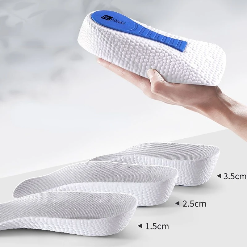 Arch Support Height Increase Insoles Light Weight Soft Elastic Lift for Men Women Shoes Pads Heighten Lift Heel 1.5/2.5/3.5 Cm