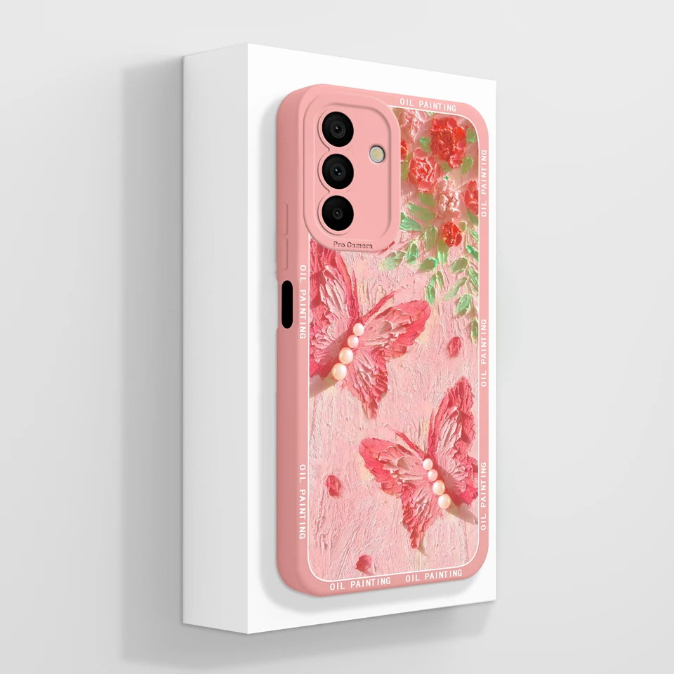 Minimalist Moon Butterfly Flower Aesthetic Back Cover