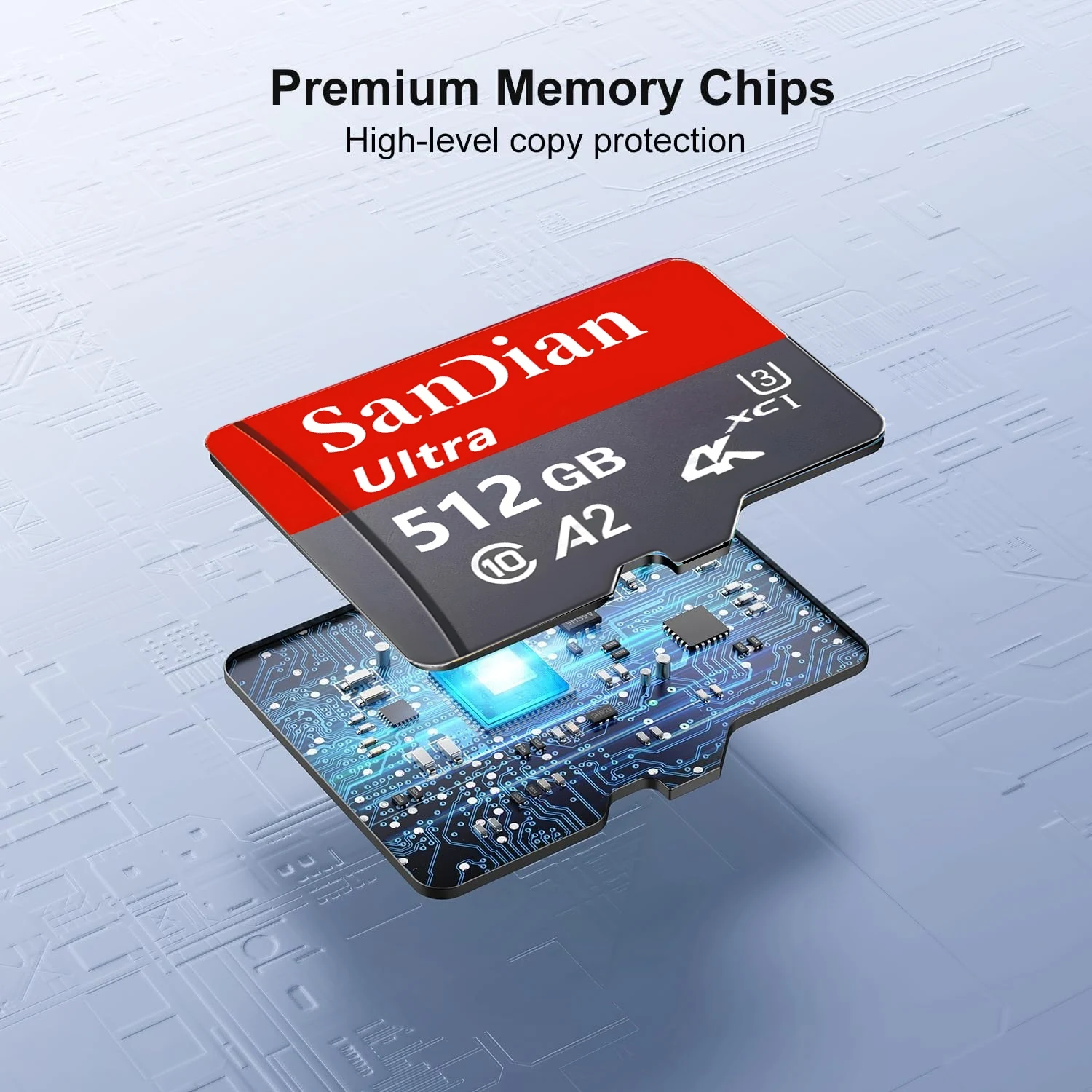 High-Speed Waterproof Memory Card - Full HD, Fast Transfer, X-Ray Proof, Multiple Storage Options