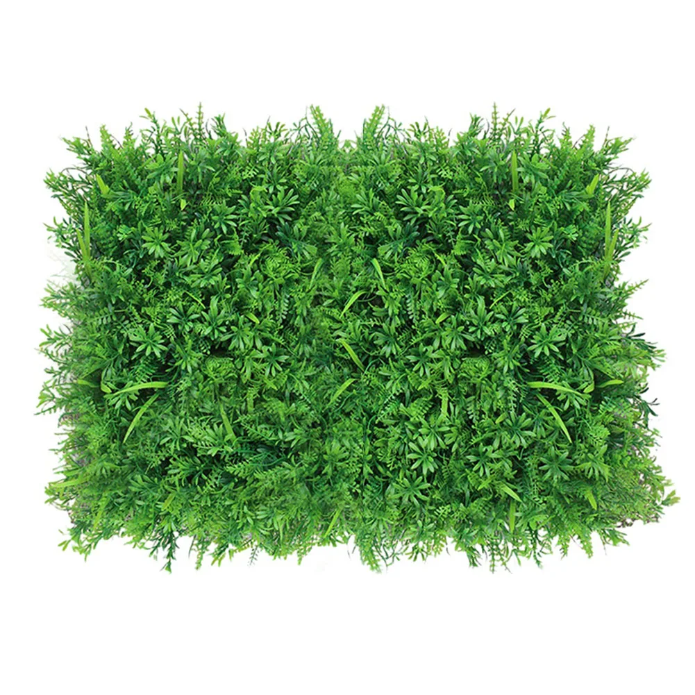 

Practical Simulated Lawn Artificial Turf 40*60cm Soft Square Wall Decoration Artificial Green Grass Home Decor