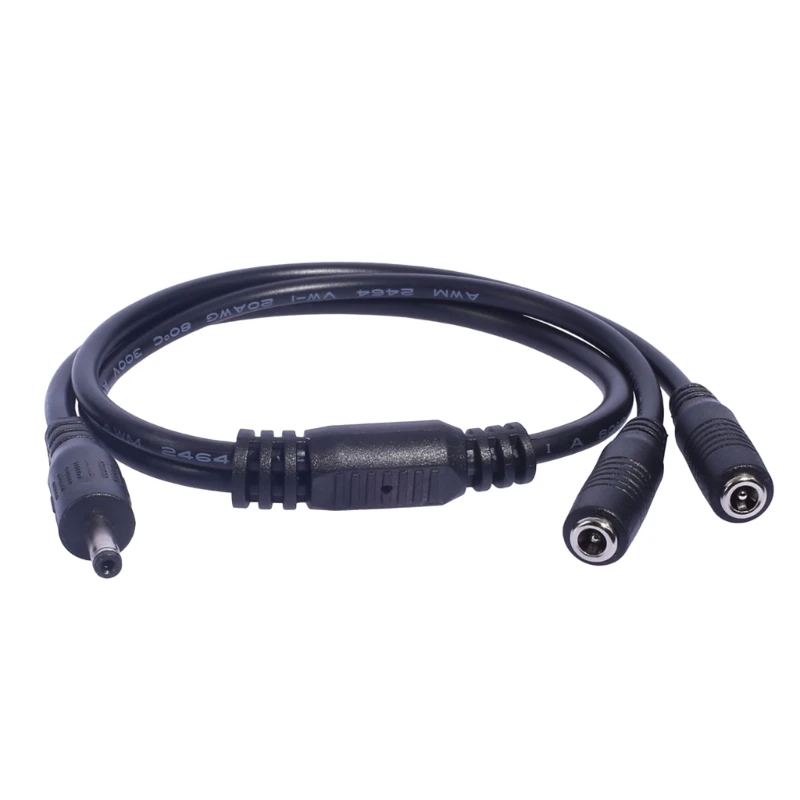 

2 Way Power Adapter Cable 3.5x1.35mm 1 Male to 2 Female Splitter Connector