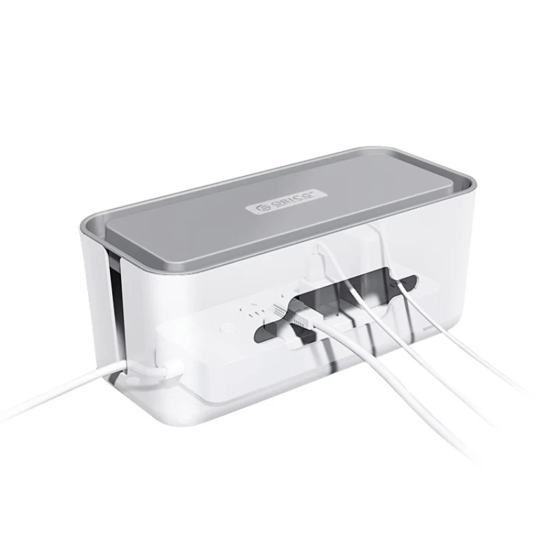 

Wire desktop storage box cable organizer large socket cable board