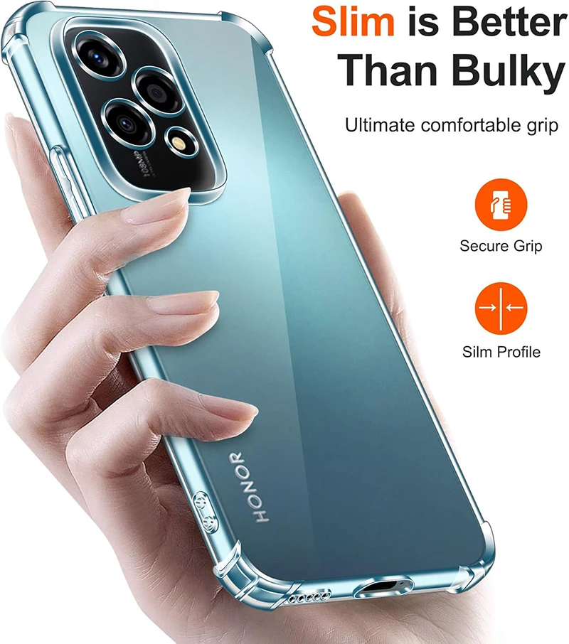 Durable Shockproof Silicone Soft Case – Ultra-Thin Clear Protective Back Cover