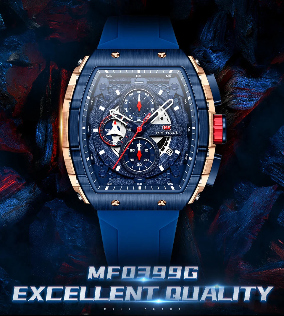 MINI FOCUS Quarzuhr für Herren, wasserdicht_voghion.com