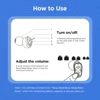 JINGHAO One Pair Rechargerable Hearing Aids Digital In Ear Small Sound Voice Amplifier Enhancer with Charger Case 6