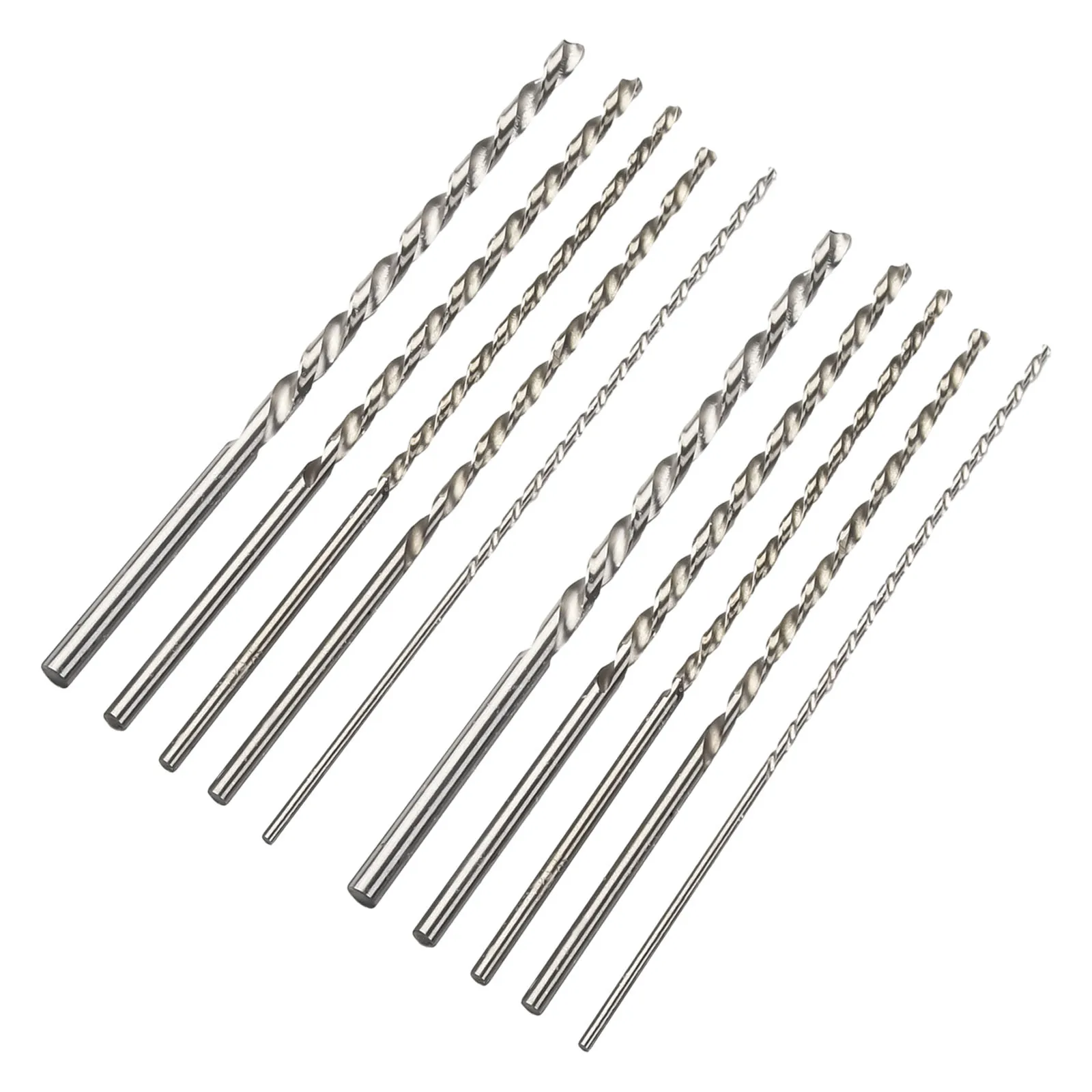 High Speed Steel Bit Set Extra Long HSS Straight Drill Bits Power Tools  For Metal Wood Glass 10Pcs 2mm 3mm 3.5mm 4mm 5mm sideboard high gloss white 60x30x70 cm engineered wood