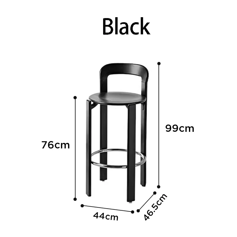 black barstool