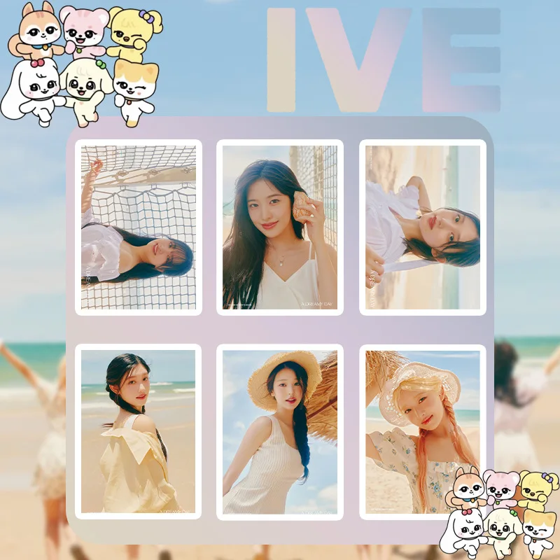 

10Pcs/Pack Wholesale Mix KPOP IVE A Dream Day HD Photo Posters Wonyoung Liz Yujin Pictorial Album Self-adhesive Wall Stickers