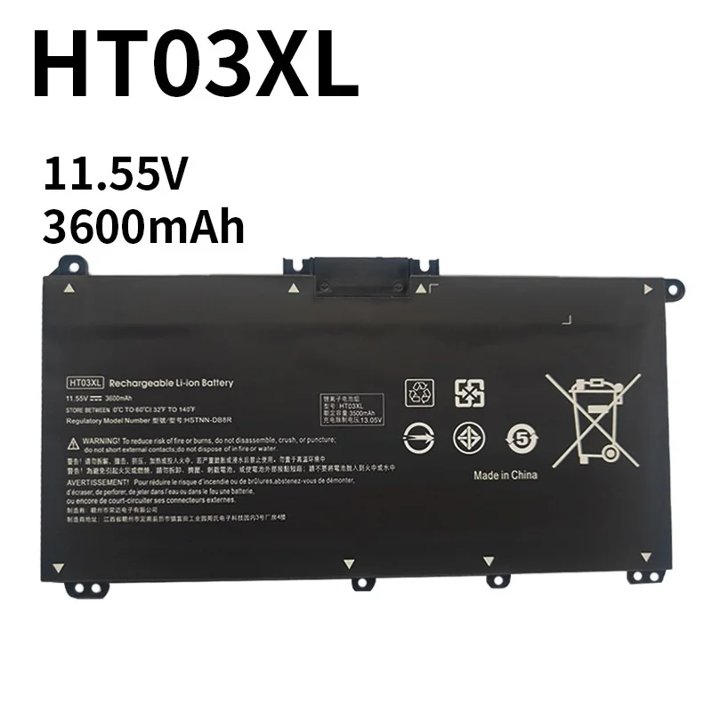 

HT03XL OEM Factory HP Notebook Laptop Battery Computer for HP Laptop TPN-Q207/TPN-Q208/TPN-Q209/TPN-C135/TPN-C136/TPN-I130/I131