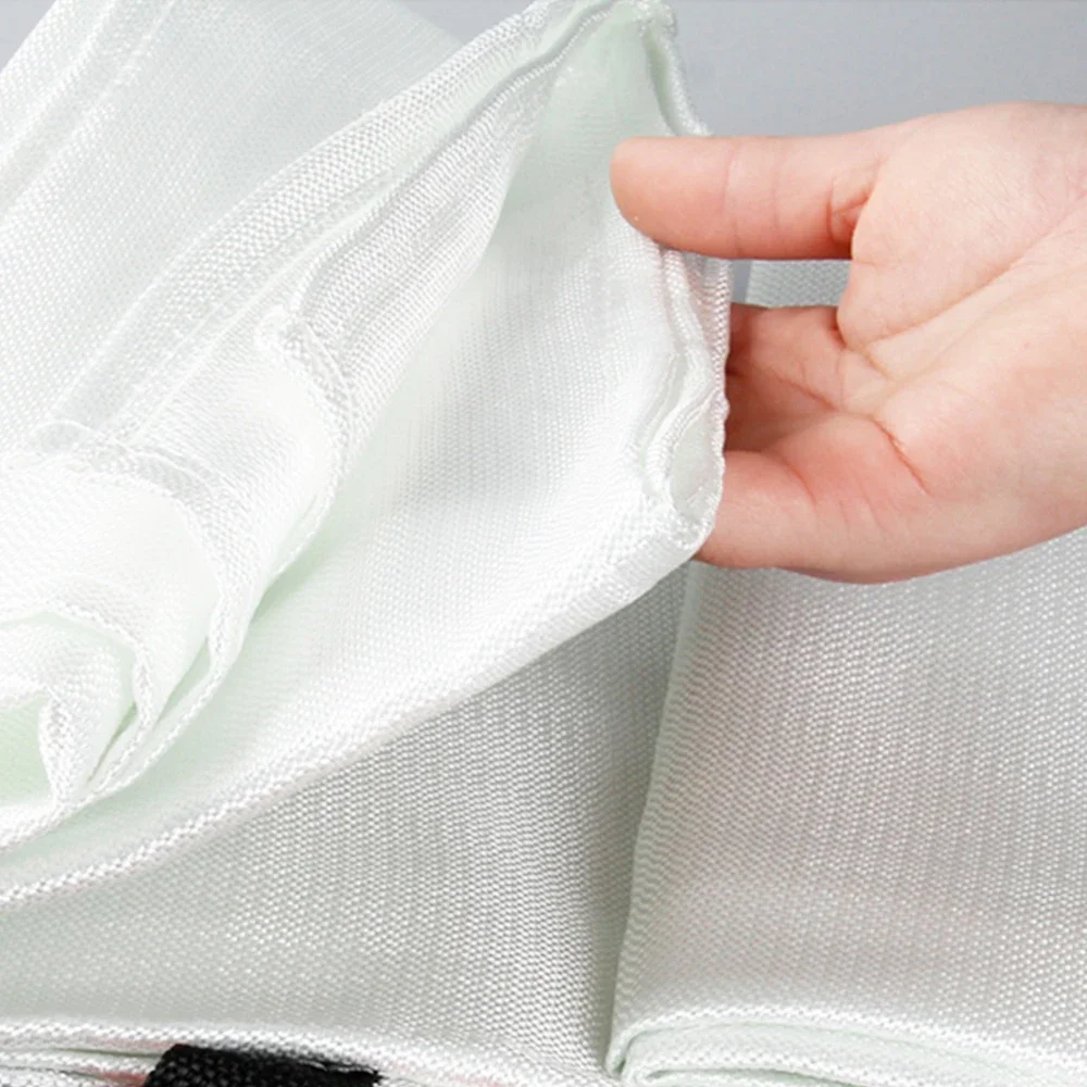 100mm x 100mm Fire Blanket 1M Fire Flame Retardant Emergency Survival Shelter Safety Cover Extinguisher
