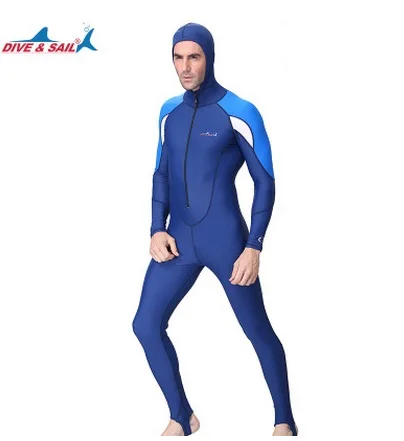 Men Long Sleeve Water Sport Surfing Wetsuit Hooded Keep Warm Swimwear Diving Suit UV Protection UPF50+ Nylon Full Body RashGuard 5m audiocrast cable sleeve insulated braided sleeving data line protection wire cable flame retardant nylon tube