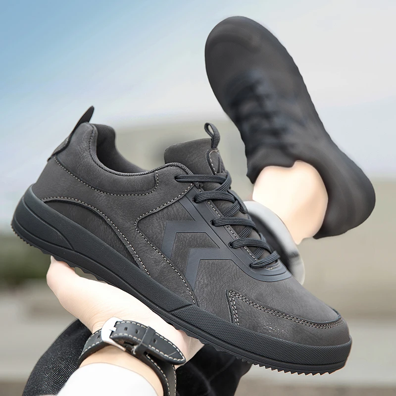 New 2025 Men's Wide Warm Fur Walking Sneakers for Winter Hiking Athletics Large Size Barefoot Casual Outdoor Shoes 5