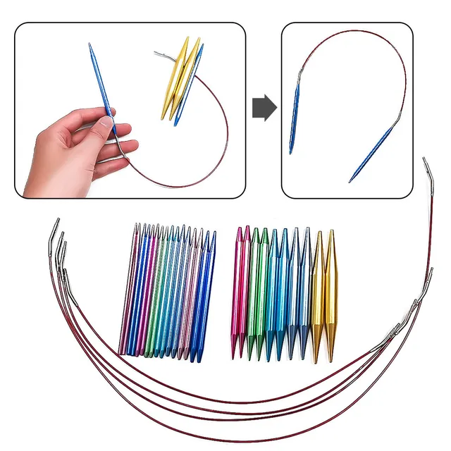 Aluminum Circular Knitting Needle Set 3
