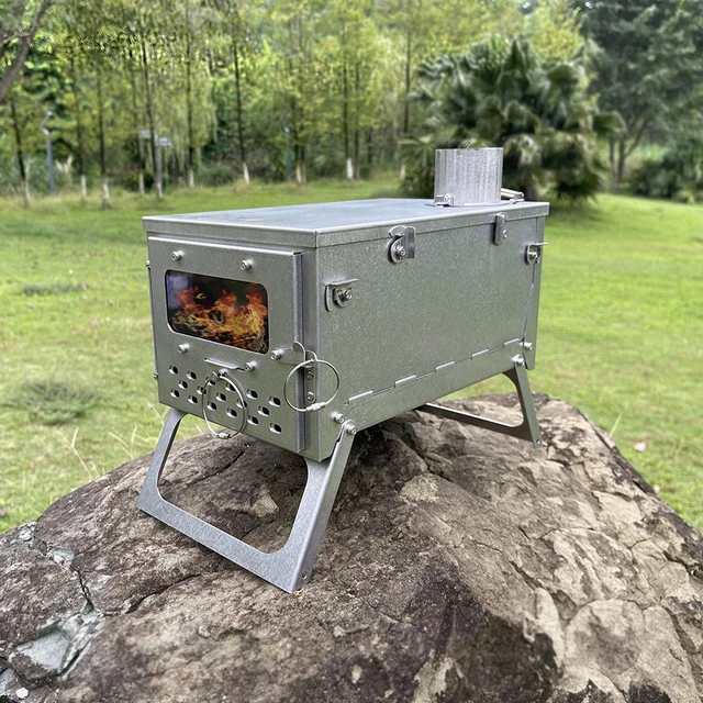 Ultralight Folding Titanium Firewood Stove | Backpacking Firewood Stove  Titanium - Outdoor Stove u0026 Accessories - Aliexpress