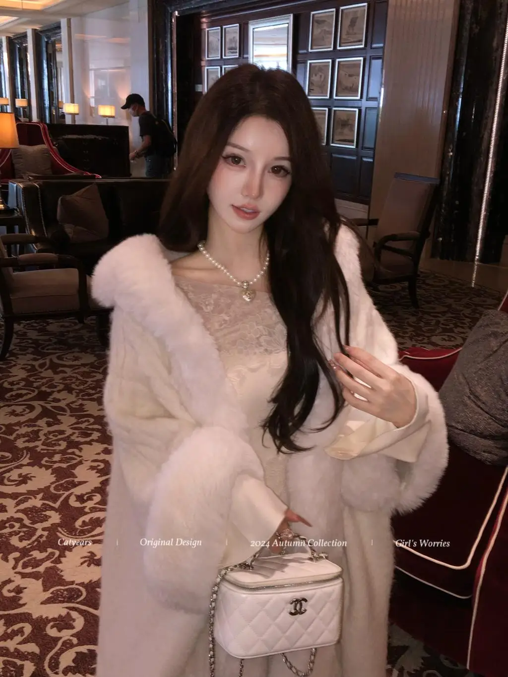 Vestidos de punto nuevos de otoño e invierno para mujer, cuello alto, manga acampanada, encaje de retazos, corte sirena, moda coreana, Vestidos para mujer