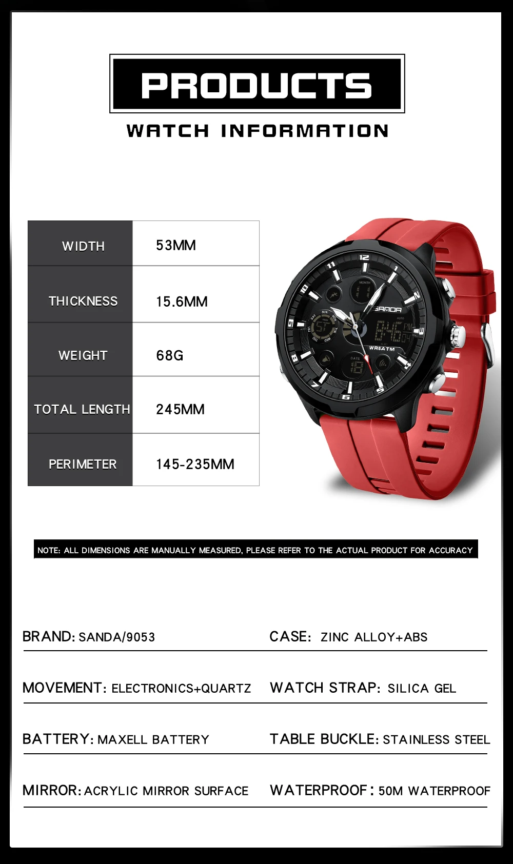 SANDA G style Sports Military Men\'s Watches Luxury Digital Watch 50M Waterproof Quartz Wristwatch for Male Relogios Masculino