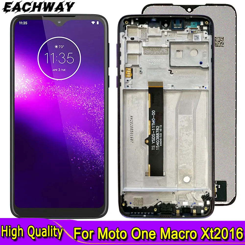 62ForMotorolaOneMacroLCDXt20162DisplayTouchScreenDigitizer