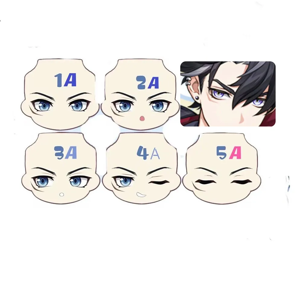 

Wriothesley Ob11 Face Water Sticker for GSC Clay Man handmade Faceplate Doll Accessories