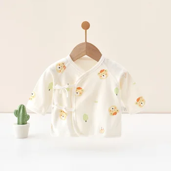 سترة AYNIGIELL لحديثي الولادة من عمر 0 إلى 3 أمتار لغرفة التسليم، سترة مناسبة للأطفال من القطن الخالص الناعم للأطفال الذكور والإناث 3