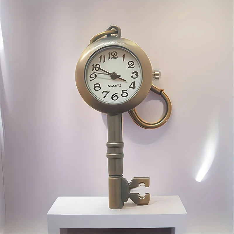 1 قطعة المفاتيح ساعة خمر ساعة الجيب البرونزية حلم...