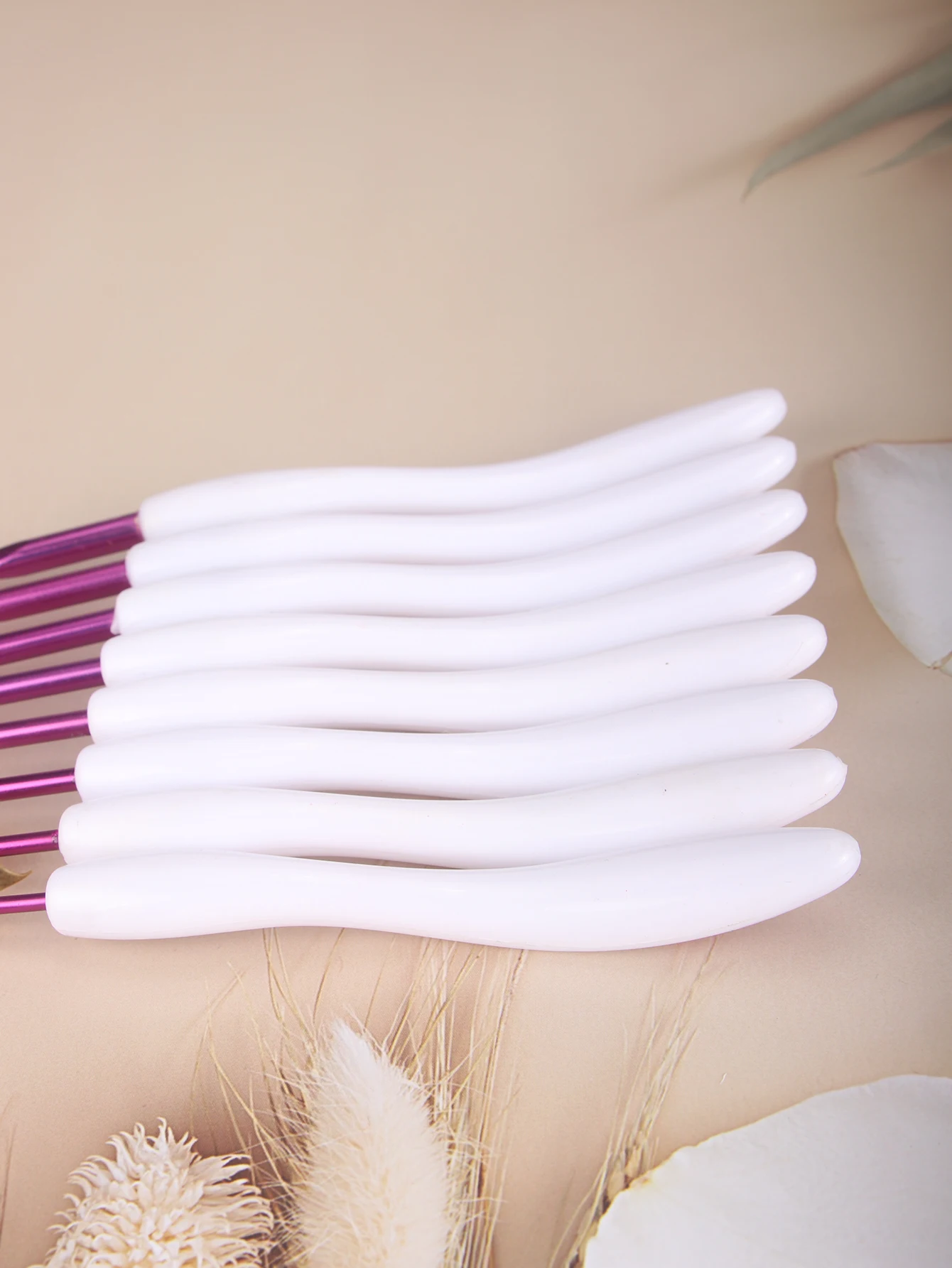 알루미늄 크로셰 후크 뜨개질 바늘, 멀티 컬러 소프트 플라스틱 그립 핸들, 직조 원사 공예 후크 세트, DIY 1.0mm-6.0mm, 8 개