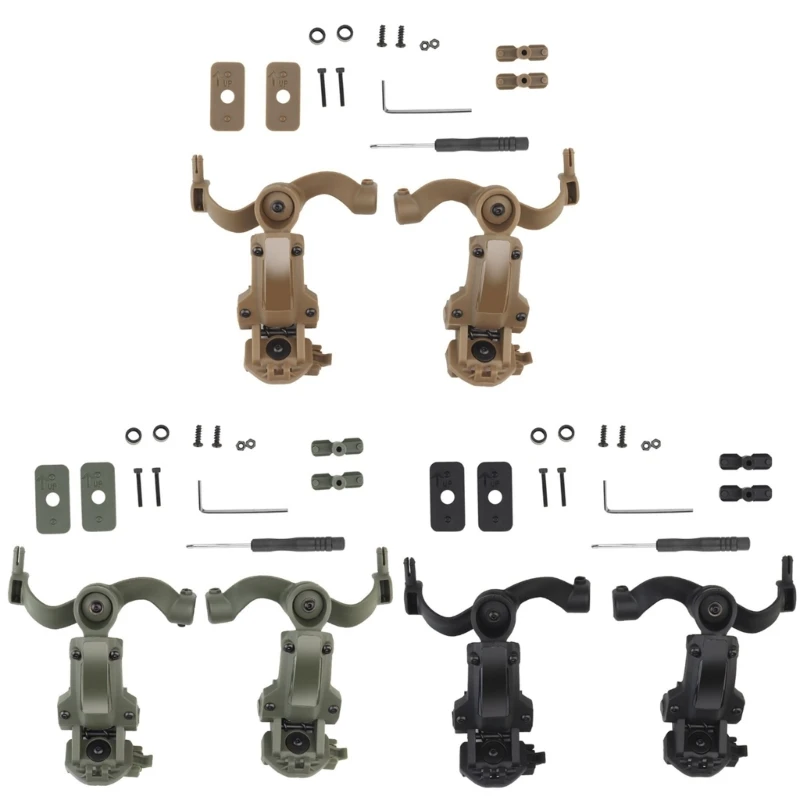

Tactically Headset Mount Helmet Adapter Adjustable Headset Bracket
