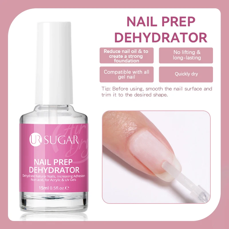 Nail Prep and Dehydrator Set for Perfect Gel Manicures, 15ML
