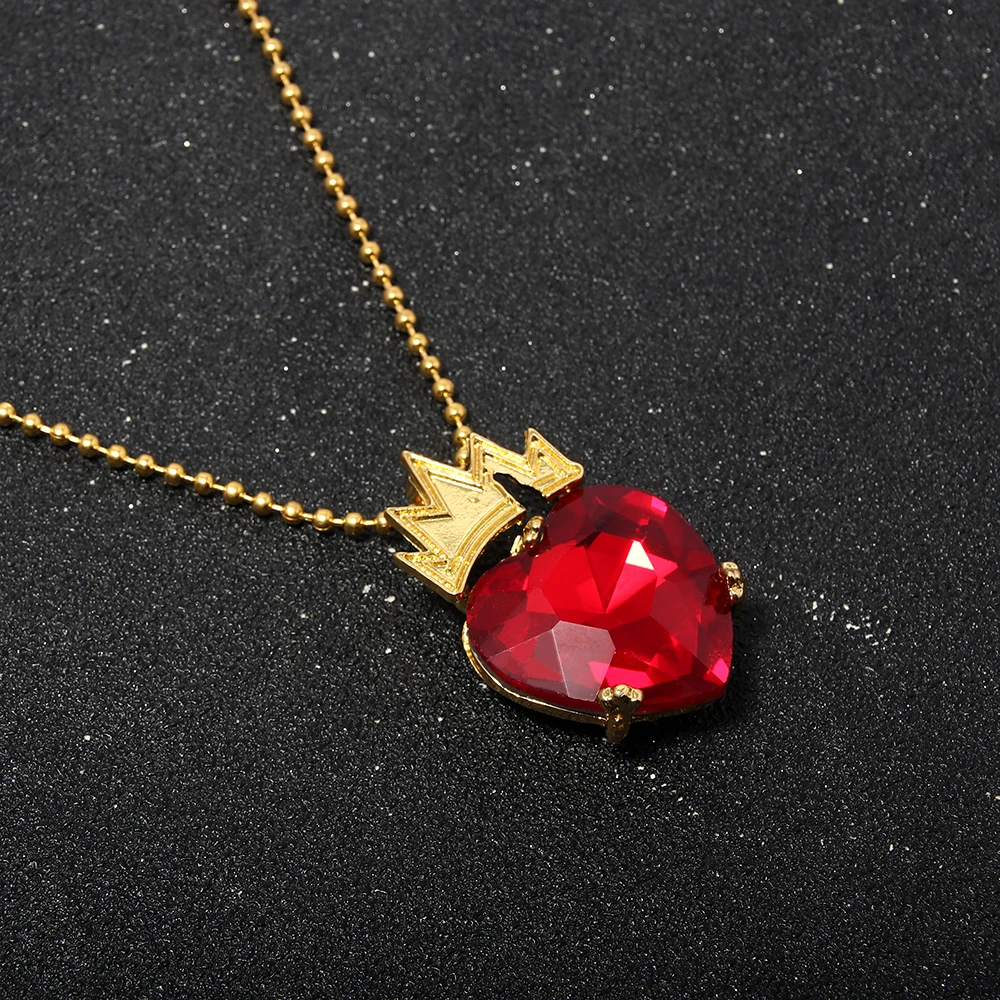 Crown Descendants Jewelry Movie Descendants Heart Necklace Evie
