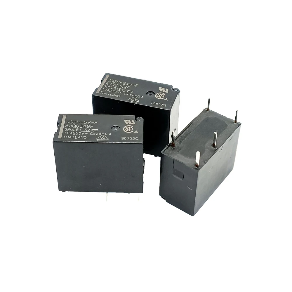 

DC Power Relay 5V 12V 24V 10A 5 Pin JQ1P-5V-F JQ1P-12V-F JQ1P-24V-F Open and Close Miniature Power Relay