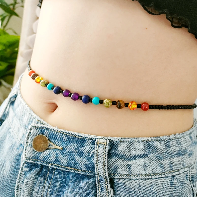 Beaded Waist Belly Body Women Waist Beads Natural Beads Waist