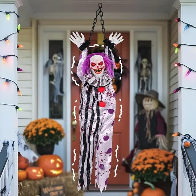 Halloween Hanging Clown Decoration 4