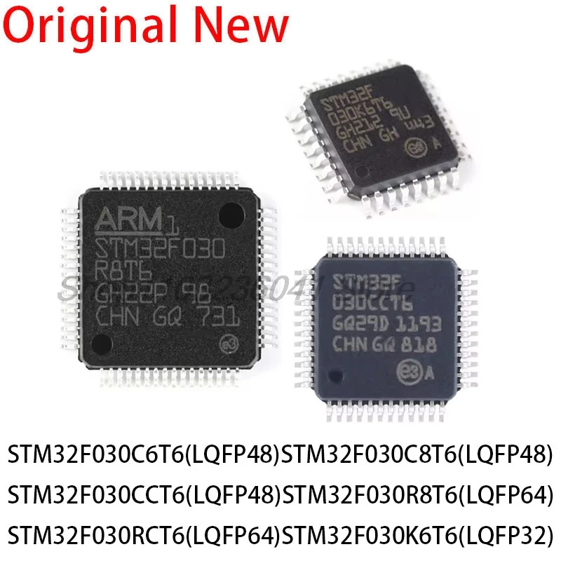 5 teile/los STM32F030C8T6 STM32F030CCT6 STM32F030K6T6 STM32F030R8T6 STM32F030RCT6 STM32F030C6T6 100% Qualität Original Neue IC