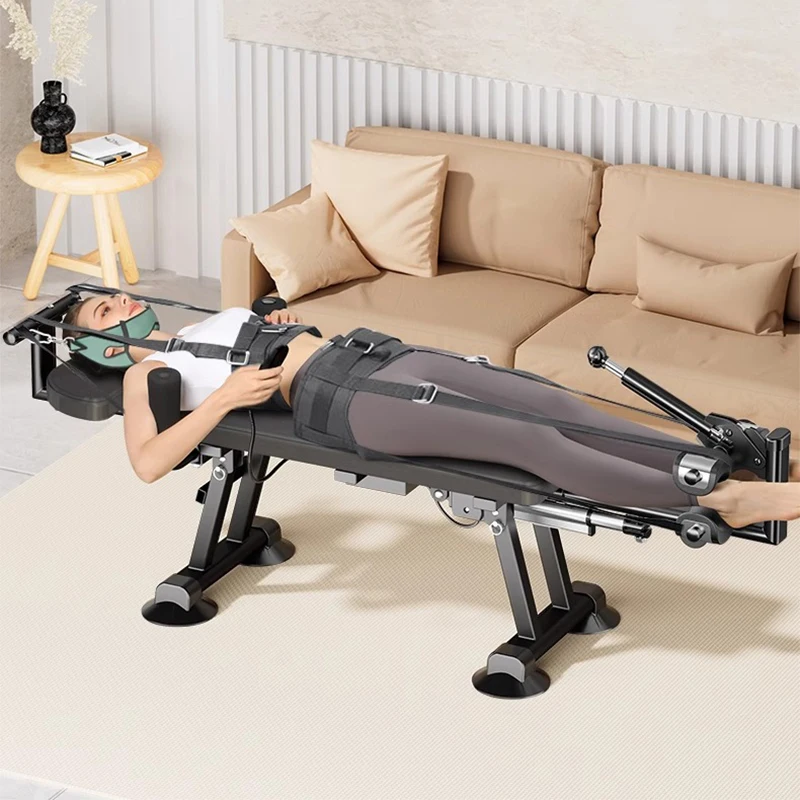 Cervical and lumbar spine electric traction trainer, soothing