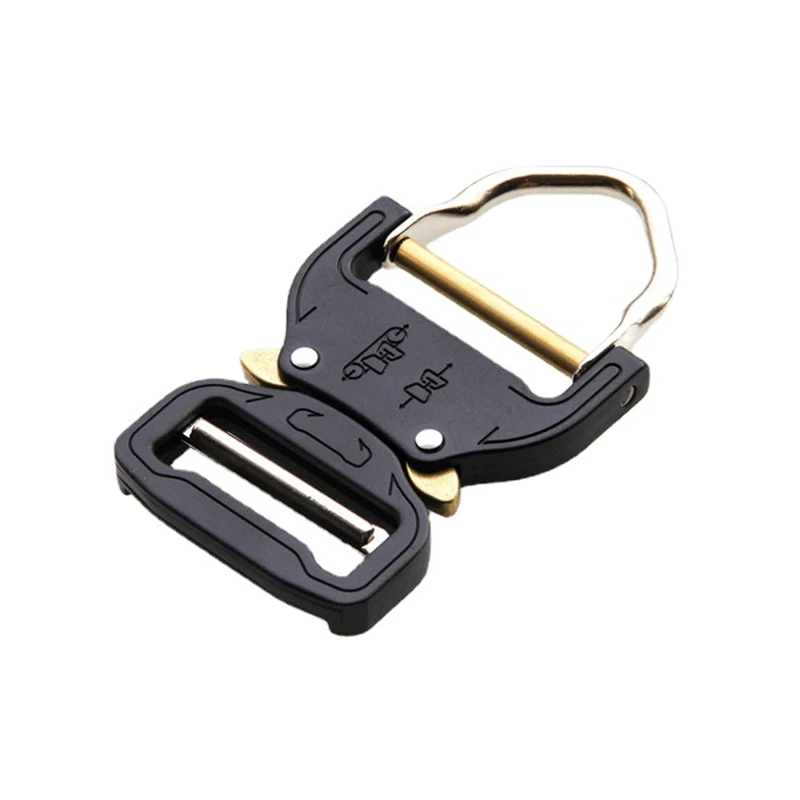 Dual Adjustable No-Sew Tactical Belt Buckle Quick Release For Width 38mm  Strap Men Luggage Clothes Webbing Clip Black Buckles - AliExpress