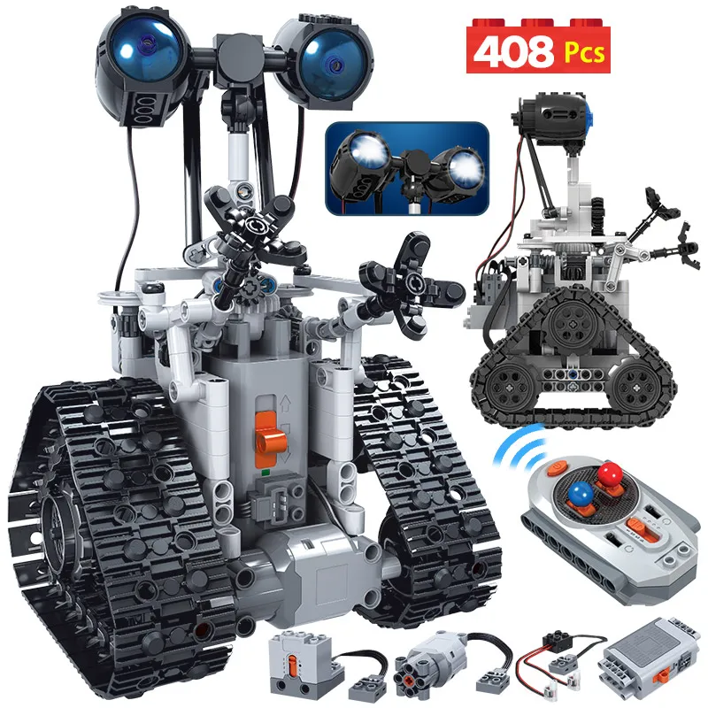 ZKZC 408PCS City Kreative High tech RC Roboter Elektrische Bausteine Fernbedienung Intelligente Roboter Bricks Spielzeug Für kinder|Sperren| - AliExpress