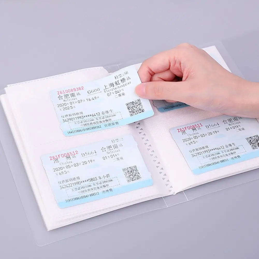 Durable Postcard Sticker Large Capacity Wear Resistant Empty Storage Case Photo Collection Transparent Album Photo Storage Book