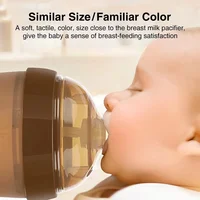 Full silicone breast milk imitation anti bloating bottle, BPA free, anti drop and durable, the best photography accessory 3