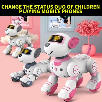 RC Robot Dog Toy for Kids, Programmable Robotic Puppy, Smart Interactive Stunt Robot Dog Toy for Kids 3-8 Year Gift 1