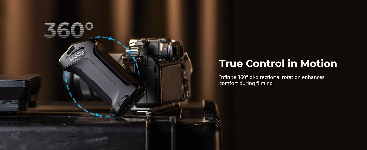 Rotating Side Handle with Trigger REC for Selected Sony Mirrorless Cameras for S
