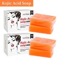 2/4PCS Kojic Acid Soap Face Body Care Handmade Soap For Women Men Facial Foam Cleansing Moisturizing Whitening Soap Beauty Tools 1
