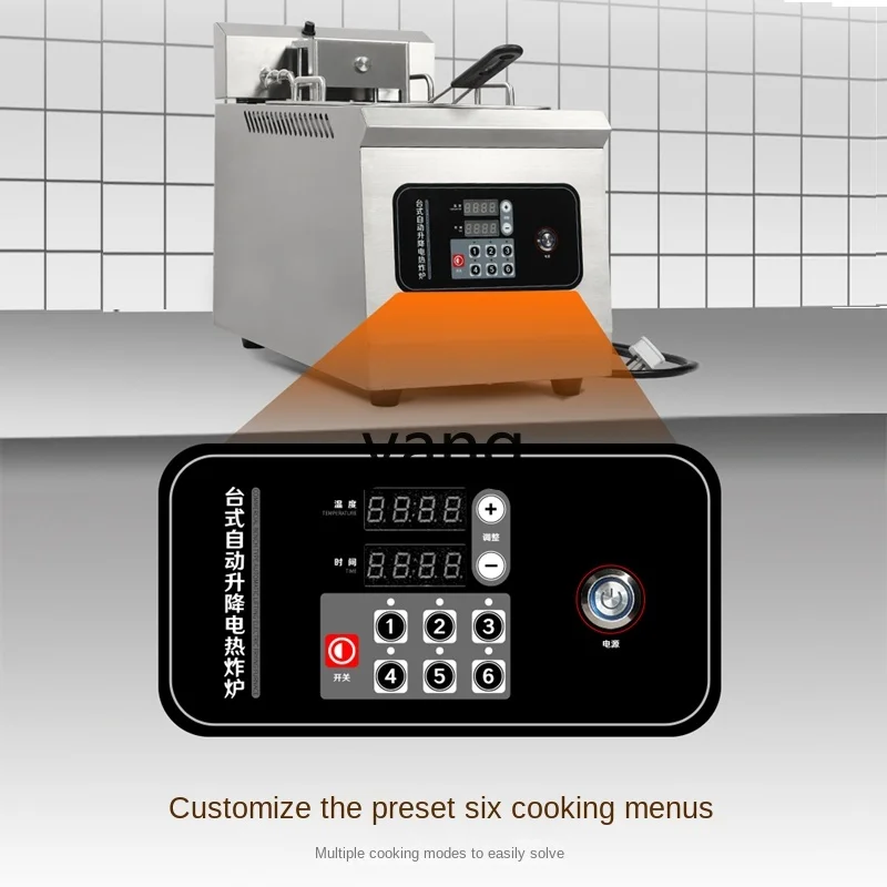 CX Commercial Timing Automatic Lifting Deep Fryer Desktop Fried Chicken Fried Skewers French Fries