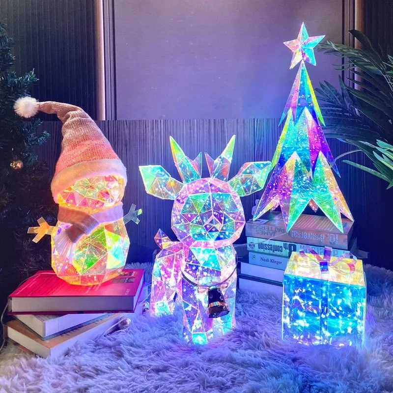 

Christmas Halloween Toy LED Colorful Luminous Deer Model Valentine's Day Gift Decoration Interior Decoration Decoration Light