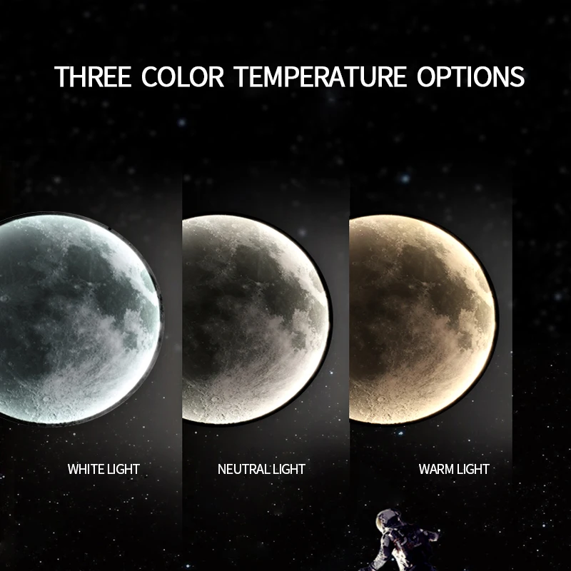 Modern simple bedside wall lamp net red creative living room bedroom moon mural new balcony stair aisle lamp led light led wall lamp wall light