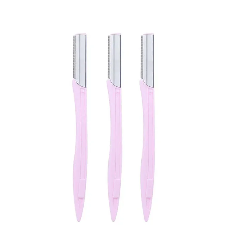 Eyebrow Razor Multipurpose Exfoliating Dermaplaning Makeup Tool Eye Brow Knife Face Hair Removal Blade Shaver 3Pcs